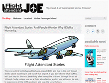 Tablet Screenshot of flightattendantjoe.com